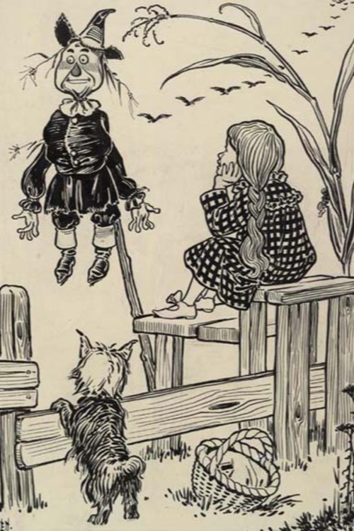 Dorothy and the Scarecrow in Oz movie poster
