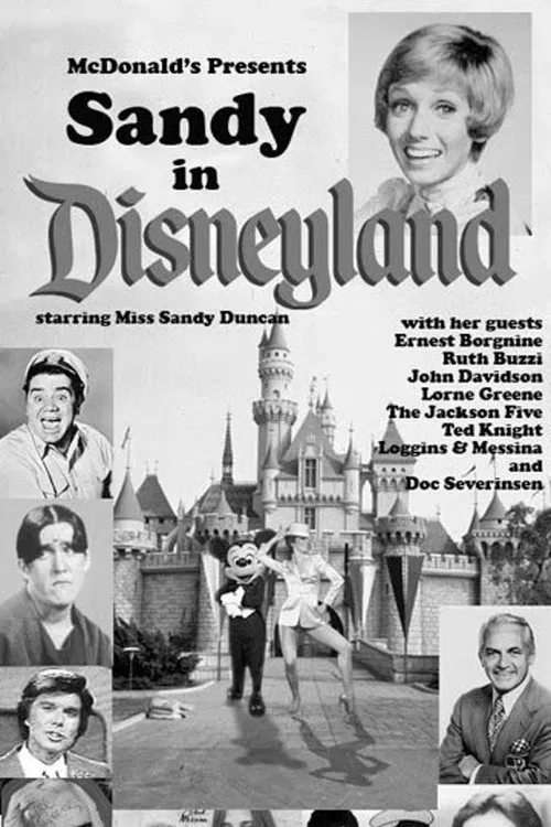Sandy in Disneyland movie poster