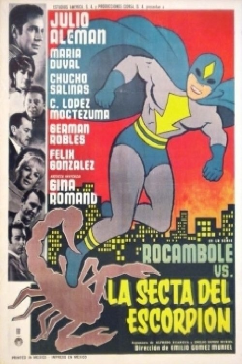 Rocambole contra la secta del escorpión movie poster