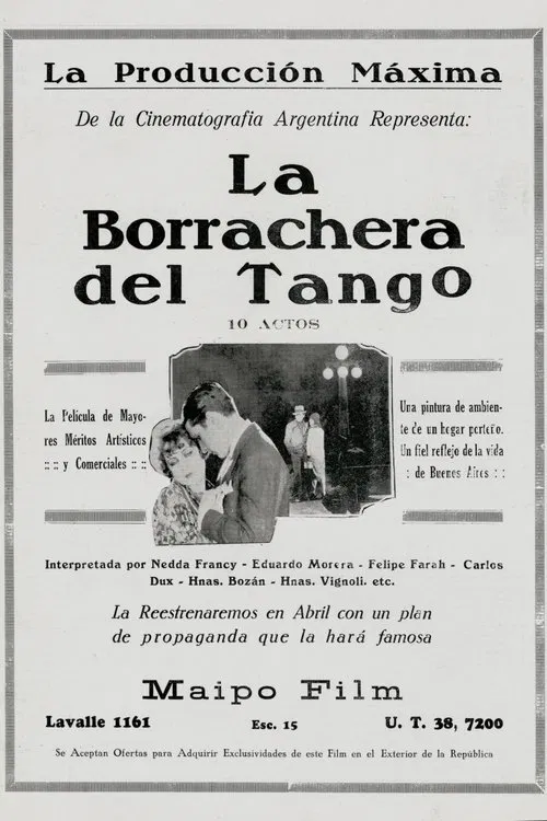 La borrachera del tango movie poster
