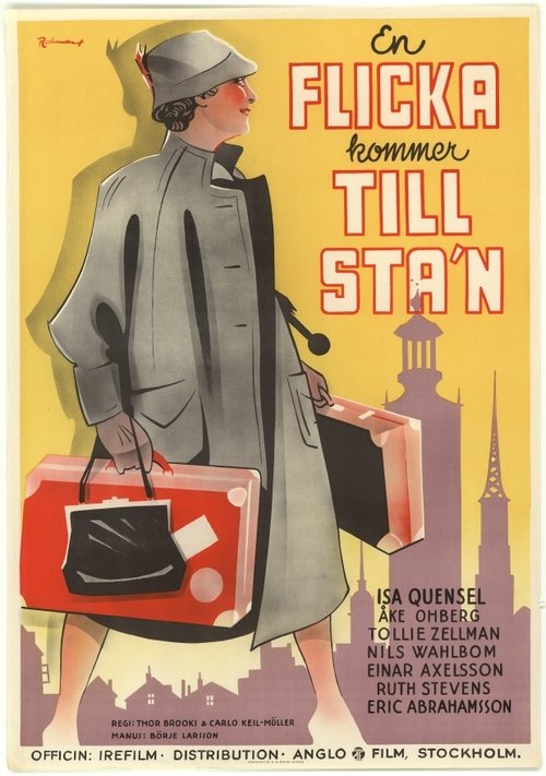 Poster do filme En flicka kommer till sta'n