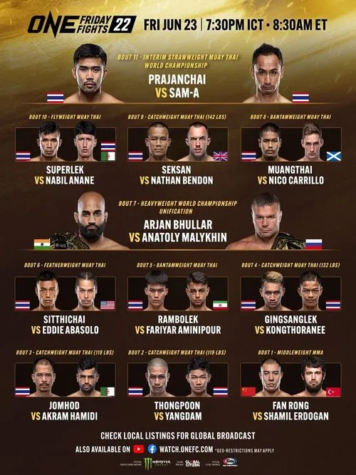 Poster do filme ONE Friday Fights 23: Paedsanlek vs. Kongklai