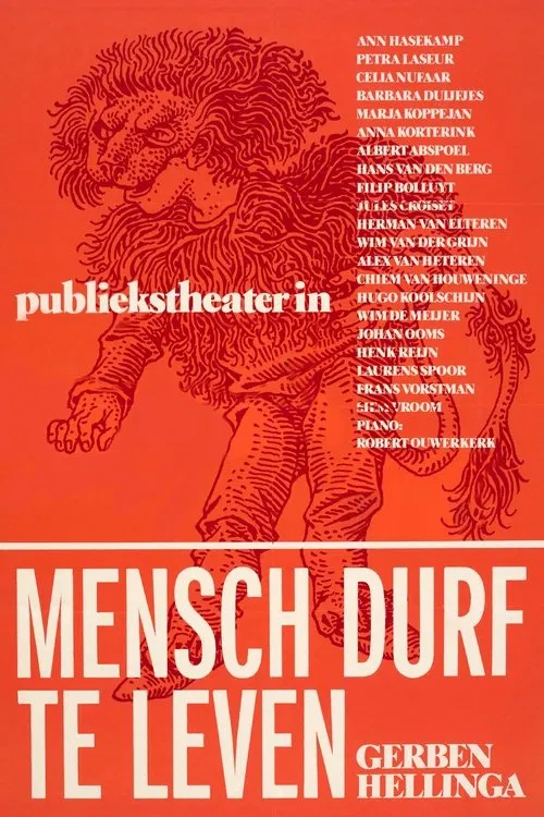 Mensch Durf Te Leven movie poster