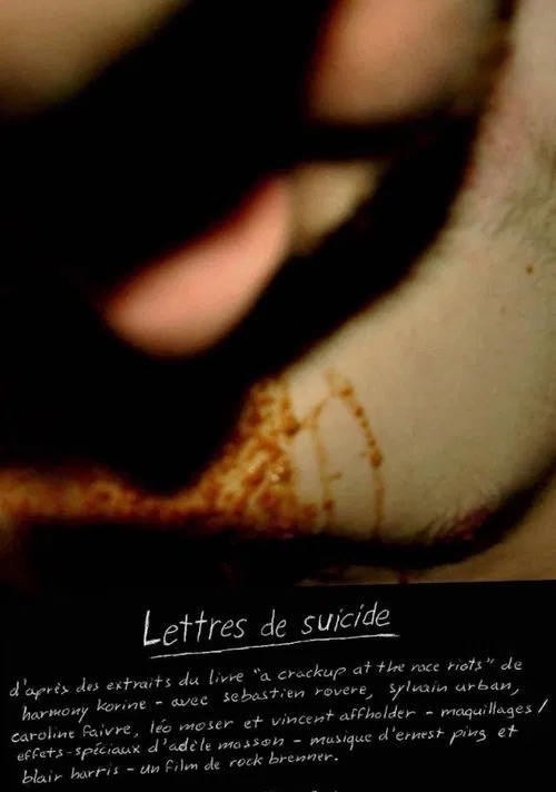 Lettres de suicide movie poster