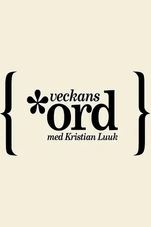 Veckans ord tv show poster