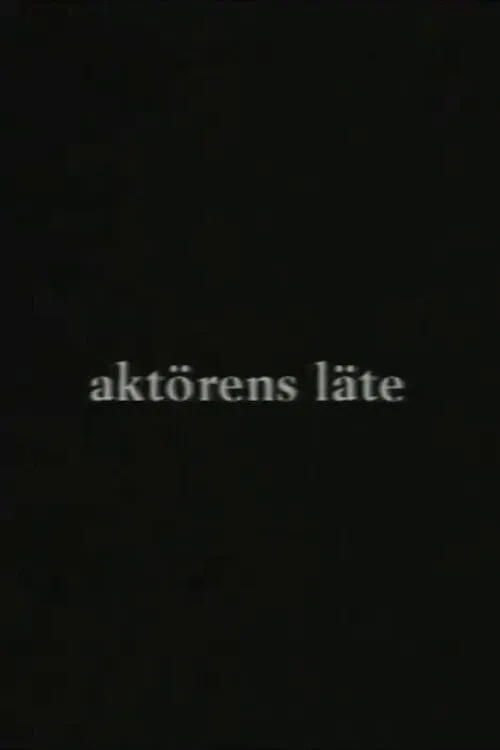 Aktörens läte movie poster