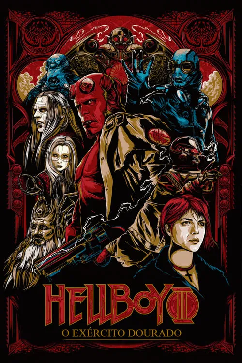 Poster do filme Hellboy II: O Exército Dourado