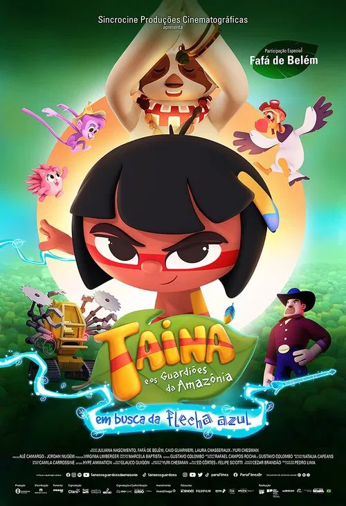Poster do filme Tainá e os Guardiões da Amazônia - Em Busca da Flecha Azul