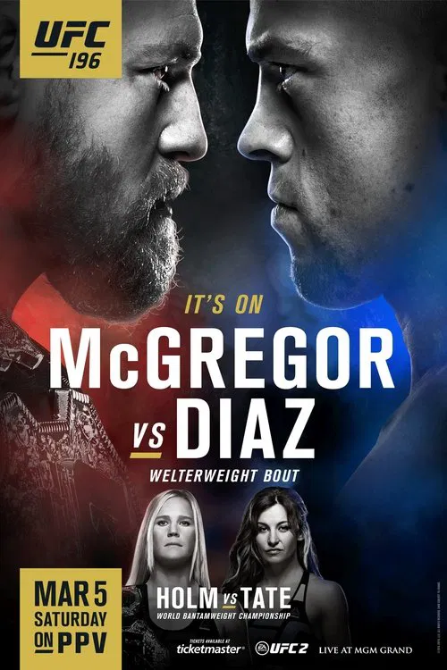 UFC 196: McGregor vs Diaz movie poster