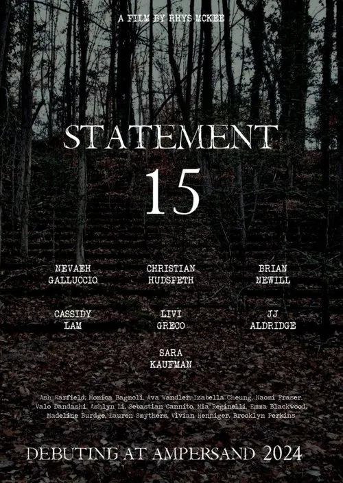 Statement 15 movie poster