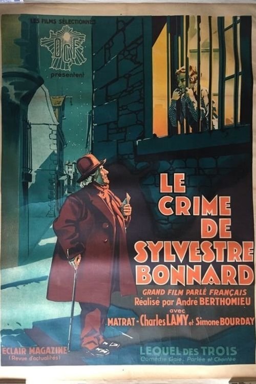 The crime of Sylvestre Bonnard movie poster