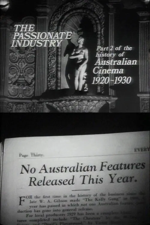 The Passionate Industry: Australian Cinema 1920-1930 movie poster