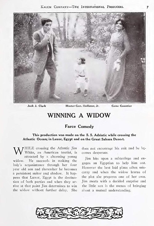 Winning a Widow movie poster
