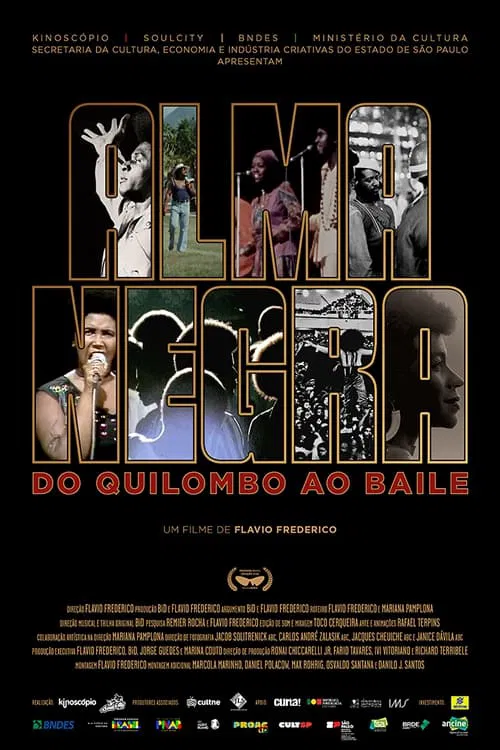 Poster do filme Alma Negra, do Quilombo ao Baile