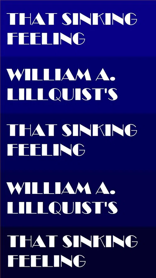 That Sinking Feeling movie poster