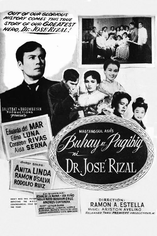 Poster do filme Ang Buhay at Pag-ibig ni Dr. Jose Rizal
