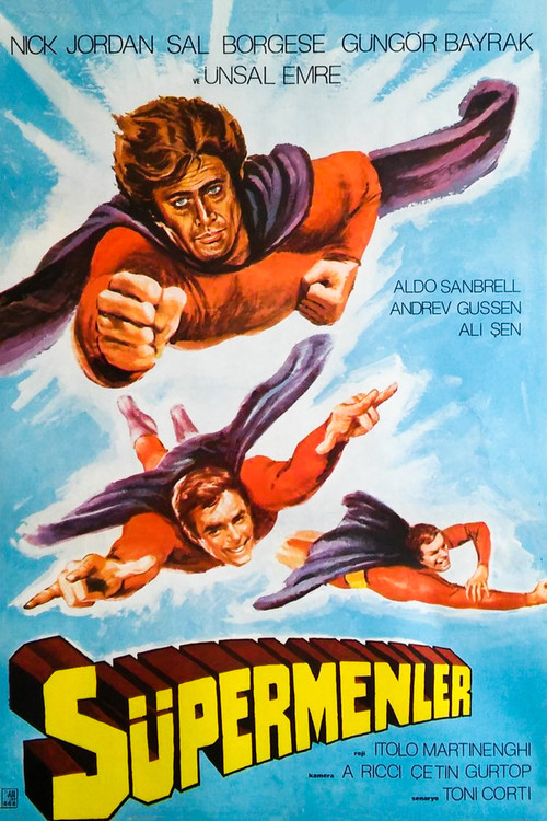 3 Supermen Against Godfather movie poster