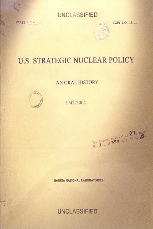 U.S. Strategic Nuclear Policy movie poster
