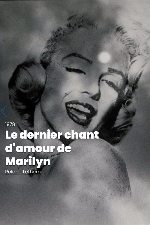 Marilyn's La(te)st Love Song movie poster