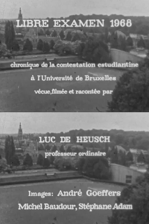 Libre examen 1968 movie poster