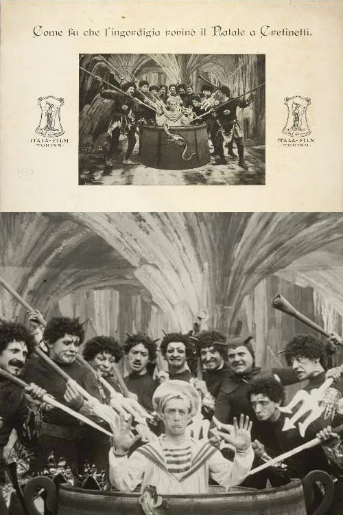 Poster do filme Come fu che l'ingordigia rovinò il Natale a Cretinetti