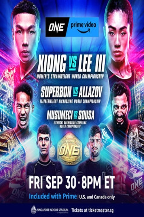 ONE on Prime Video 2: Xiong vs. Lee III movie poster