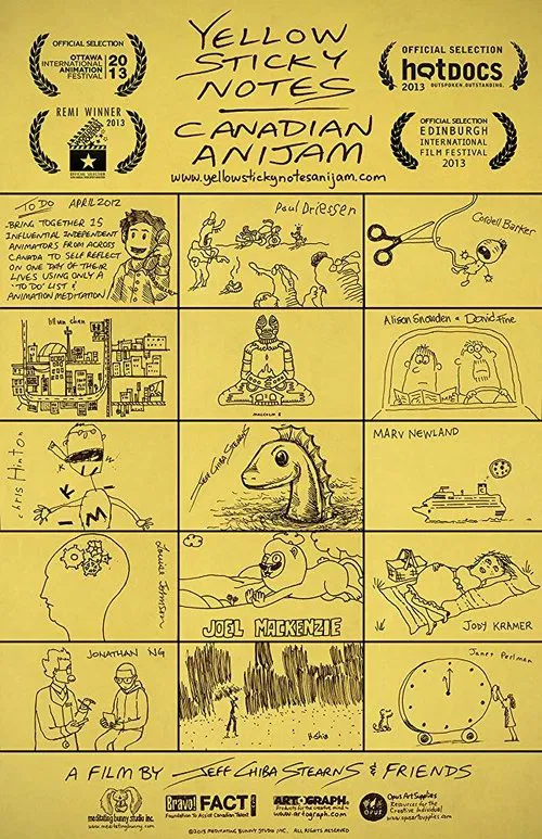 Yellow Sticky Notes: Canadian Anijam movie poster