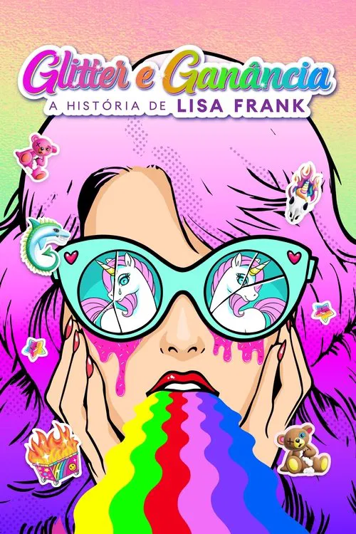 Poster da série Glitter e Ganância: A História de Lisa Frank