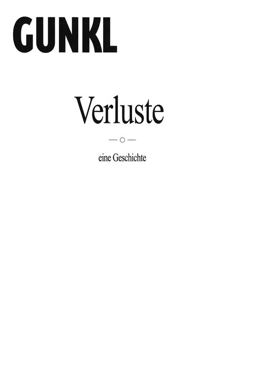Gunkl: Verluste - eine Geschichte movie poster