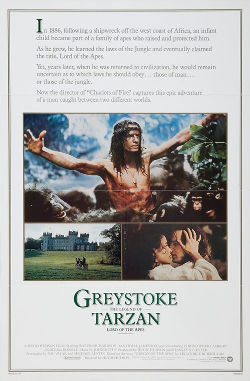 Greystoke: The Legend of Tarzan, Lord of the Apes movie poster