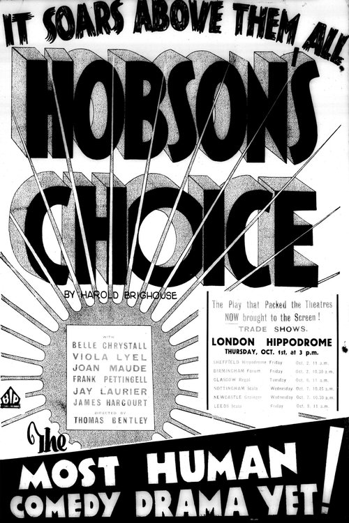 Hobson's Choice movie poster