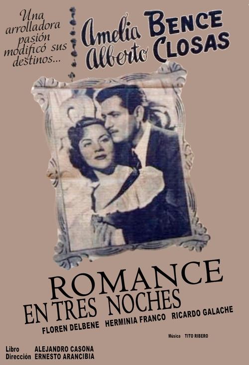 Romance en tres noches movie poster