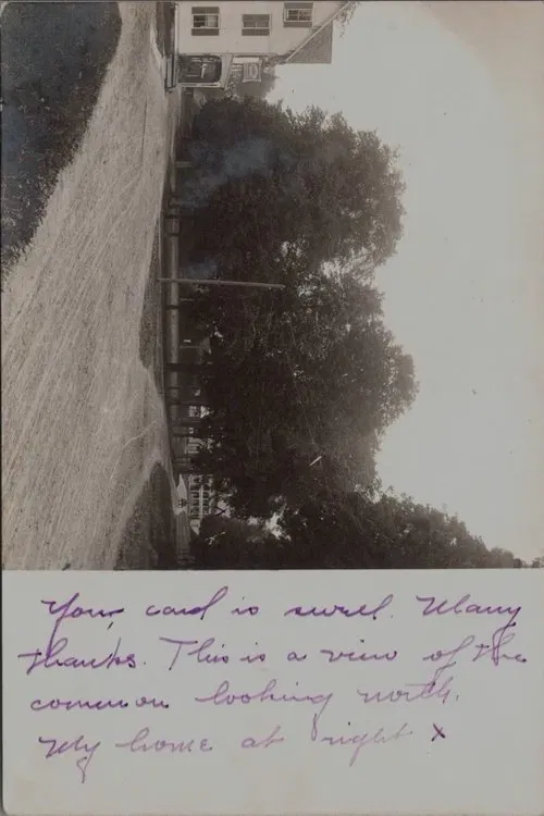 Postcard (one), September 25 - This is a view of the common looking north... movie poster