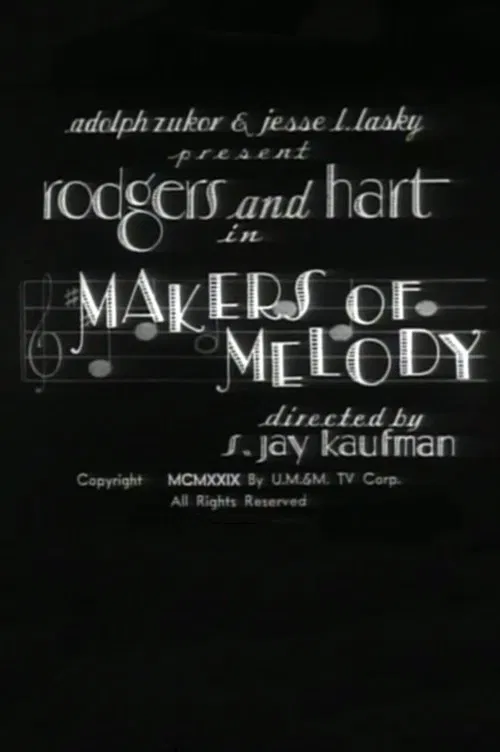 Makers of Melody movie poster