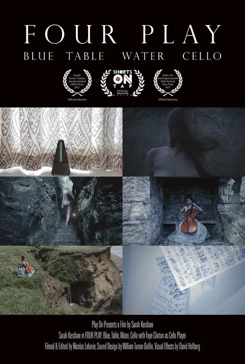 Four Play - Blue, Table, Water, Cello movie poster