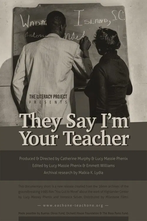 They Say I'm Your Teacher movie poster