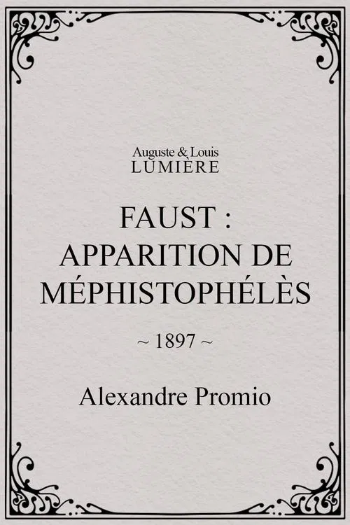 Faust: Appearance of Mephistopheles movie poster