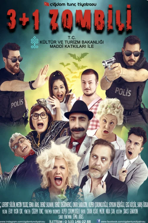 3+1 Zombili movie poster