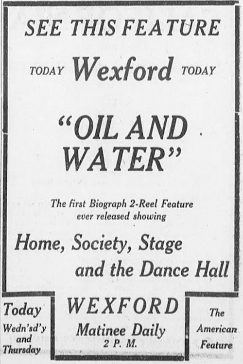 Oil and Water movie poster