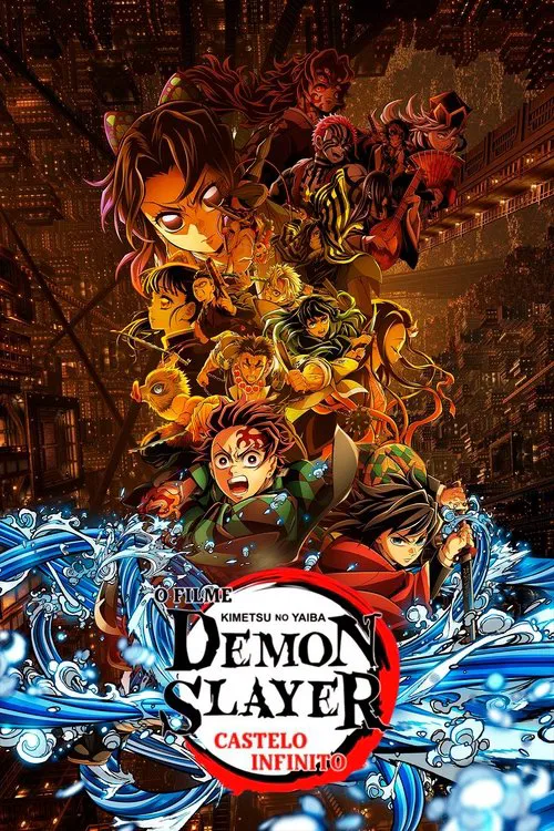 Poster do filme Demon Slayer: Kimetsu no Yaiba Castelo Infinito