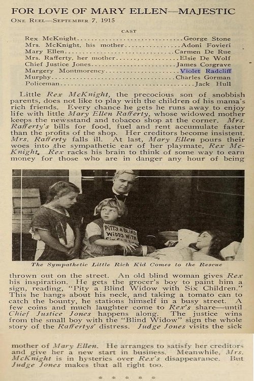 For Love of Mary Ellen movie poster