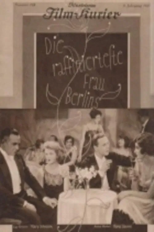Poster do filme Die raffinierteste Frau Berlins