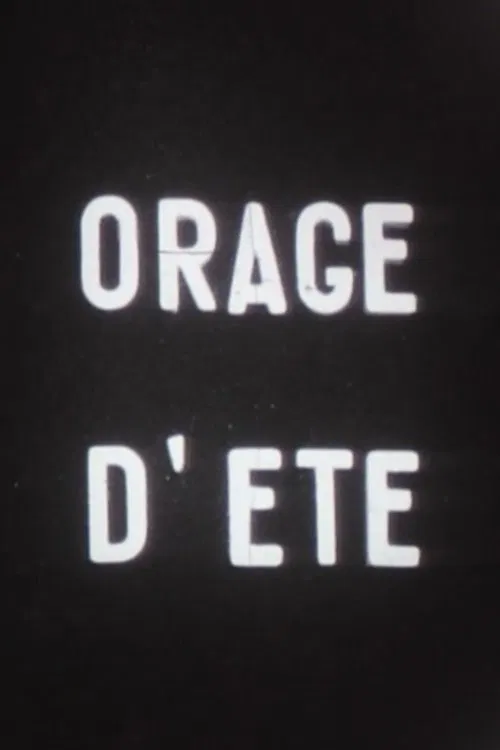 Orage d'été movie poster