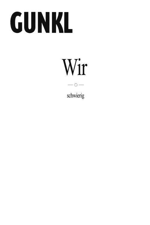 Poster do filme Gunkl - Wir-schwierig
