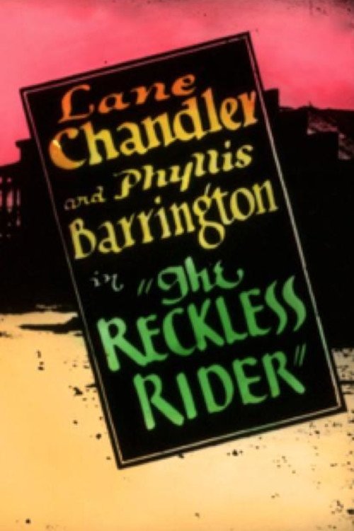 The Reckless Rider movie poster