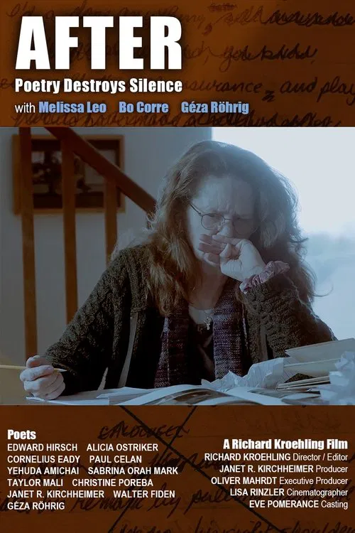 AFTER: Poetry Destroys Silence movie poster