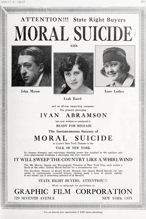 Moral Suicide movie poster
