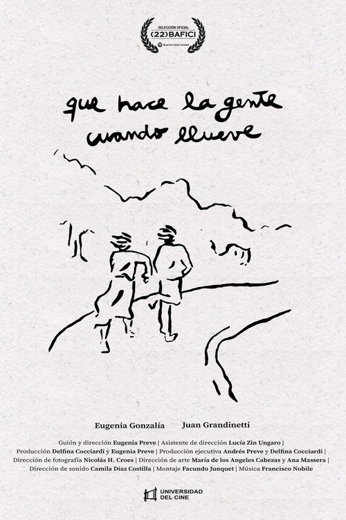 Qué hace la gente cuando llueve movie poster