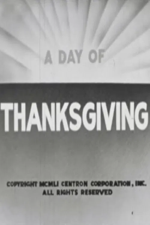 A Day Of Thanksgiving movie poster