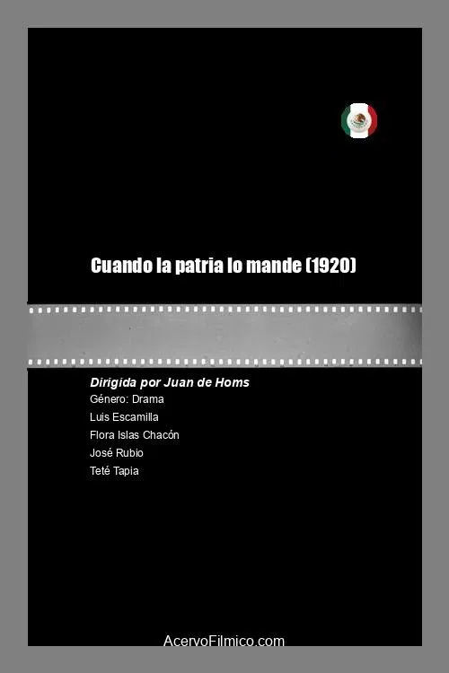 Cuando la patria lo mande movie poster